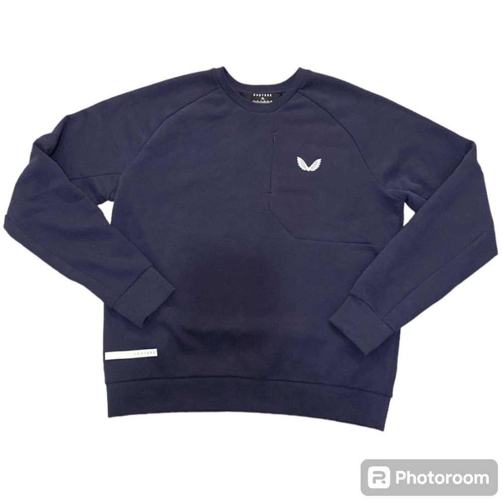 Castore Men's Crew‎ Neck Pullover Zippered Chest Pocket Sweatshirt XL